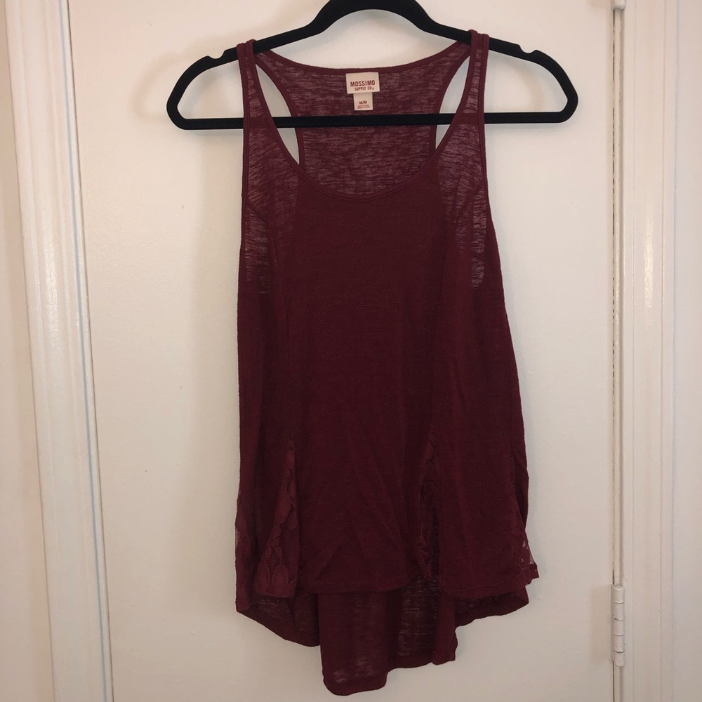 Maroon tank top
